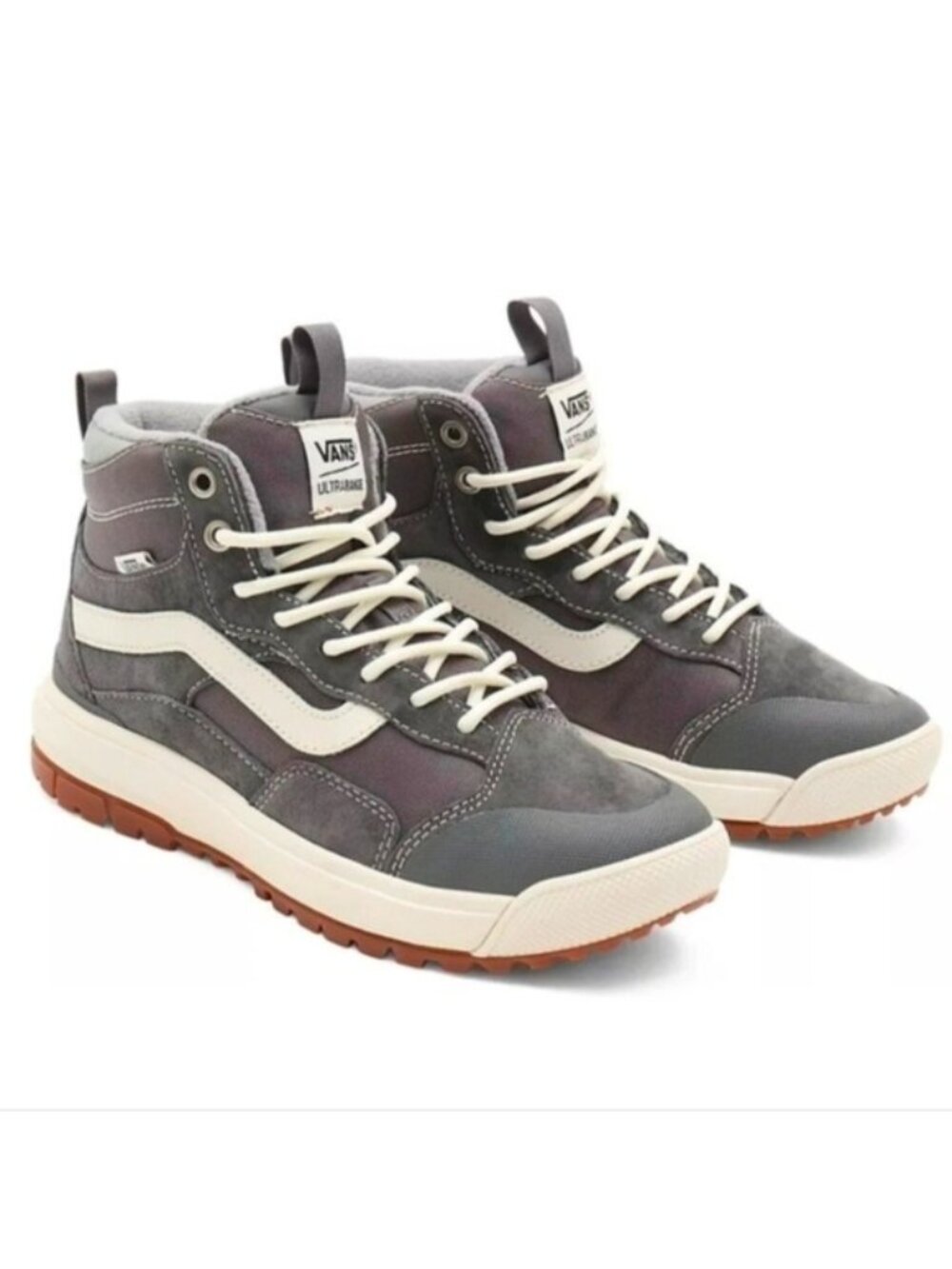 Vans Ultrarange Exo Hi Women 5.5 Pewter Drizzle PrimaLoft Insulated 0926